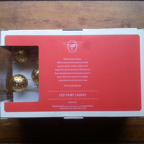 New Opalhouse LED Gold Indoor/Outdoor Fairy Lights - Picture 4 of 4